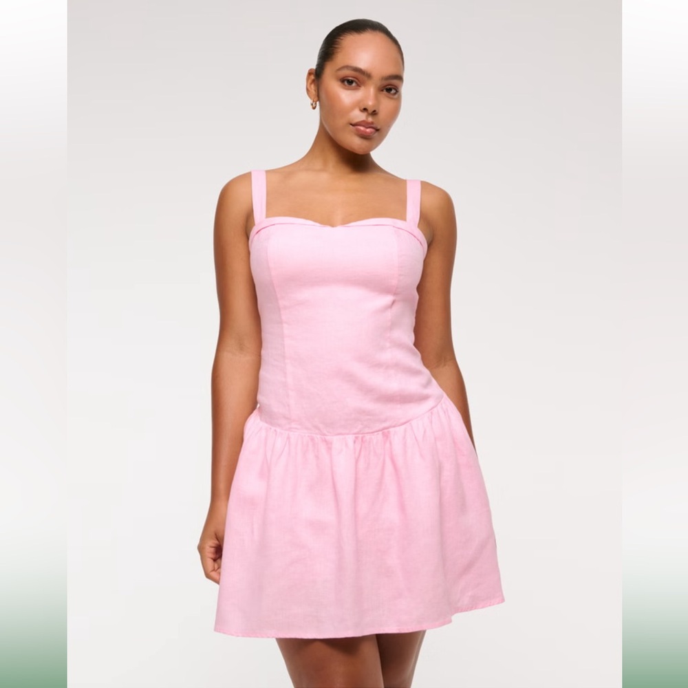 Premium Linen Drop-Waist Skort